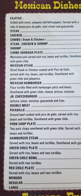 Menu photo 6 El Rancherito Denver, CO
