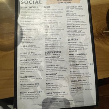 Inca Social - Menu - Beer, Wine & Spirits Near Me - Arlington, Virginia Inca Social - Menu - Beer, Wine & Spirits Near Me - Arlington, Virginia