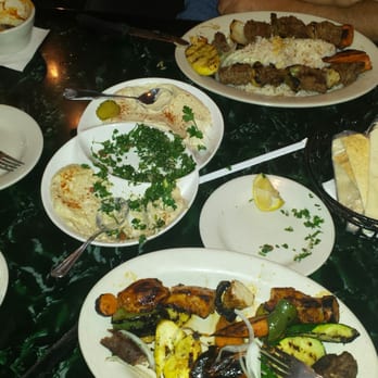 Makarios - Shish kafta, tawook and kebab. Starter combo of baba ganoush, taboulli and hummus. Delish shish! - Middle Eastern Near Me - Birmingham, Alabama Makarios - Shish kafta, tawook and kebab. Starter combo of baba ganoush, taboulli and hummus. Delish shish! - Middle Eastern Near Me - Birmingham, Alabama