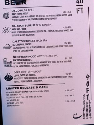 40ft Brewery Dalston by null