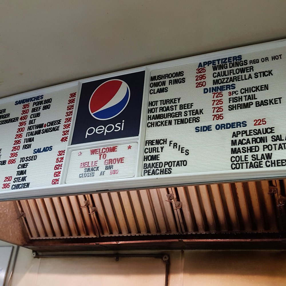 a pepsi menu on the wall a pepsi menu on the wall