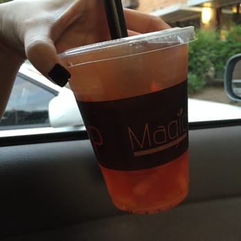 Magic Cup - strawberry peach tea - Coffee & Tea Near Me - Richardson, Texas Magic Cup - strawberry peach tea - Coffee & Tea Near Me - Richardson, Texas