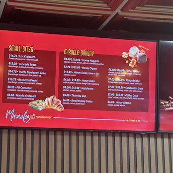 Miracles From Honey - menu- sweet and savory - Bakeries Near Me - Long Beach, California