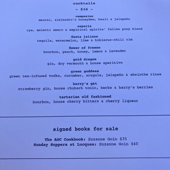 AOC - Drinks menu - Cocktail Bars Near Me - Los Angeles, California AOC - Drinks menu - Cocktail Bars Near Me - Los Angeles, California