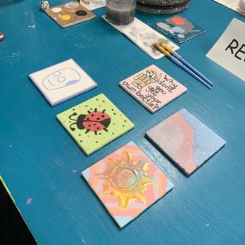 Get Fired Up Pottery - Coasters! - Paint-Your-Own Pottery Near Me - Melbourne, Florida