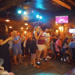 The crowd was definitely into karaoke that night.