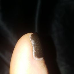 So I grew my toenails out for two weeks to have them nice and long and this is what I ended up with