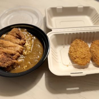 Udon Yama - Pork Katsu Curry Rice And Two Potato Croquettes - Japanese Near Me - Honolulu, Hawaii