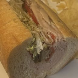 Turkey and cheese hoagie Turkey and cheese hoagie