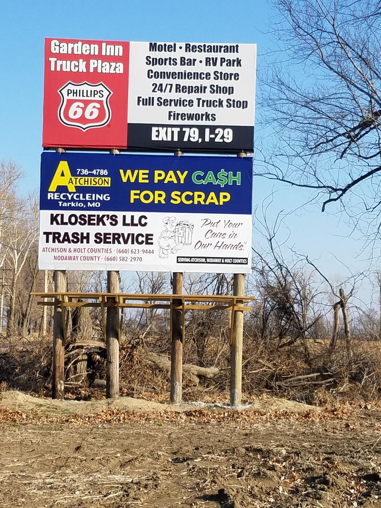 KLOSEK’S TRASH SERVICE Updated August 2024 201 S 1st St, Tarkio