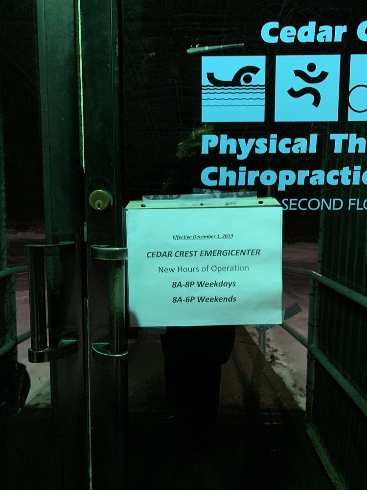 CEDAR CREST EMERGICENTER Updated September 2024 20 Reviews 1101 S