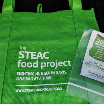 STEAC Food Project - Picking up a new bag to fill for 2022 - Community Service/Non-Profit Near Me - Davis, California