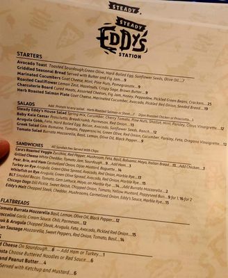 Menu photo 5 Steady Eddy's Station Leo, IN