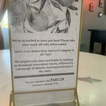 Copeka Coffee - Table signs during COVID - Coffee & Tea Near Me - Grand Junction, Colorado