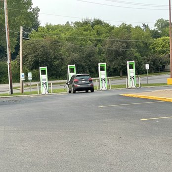 Denny's - Charging stations belonged to a neighboring business? - American Near Me - Utica, New York