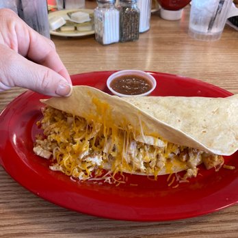 Firehouse Cafe - Breakfast taco--or brunch taco since it's 1:30. - Breakfast & Brunch Near Me - Granbury, Texas
