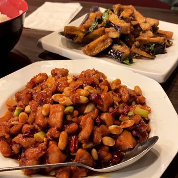 Sichuan Folk - Kung pao chicken and Basil eggplant. Must try! - Szechuan Near Me - Plano, Texas Sichuan Folk - Kung pao chicken and Basil eggplant. Must try! - Szechuan Near Me - Plano, Texas