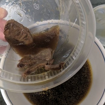Yes Cafe - Uh...BEEF noodle soup...got 2 tiny @$$ pieces. - Bubble Tea Near Me - Chandler, Arizona