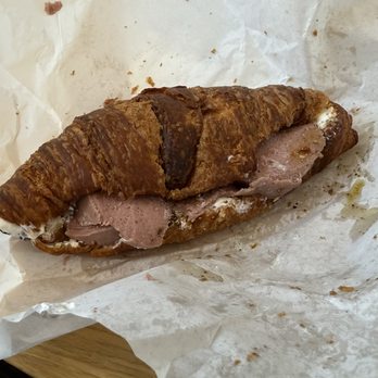 Deir Cafe - What I got ("Mortadella Labneh Croissant") - Coffee & Tea Near Me - Nashville, Tennessee