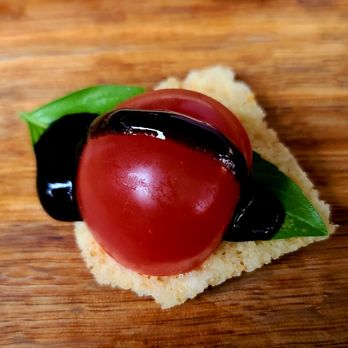 Renegade Winery - Cute Ladybug made from cherry tomato, basil balsamic vinegar on a cracker. - Wineries Near Me - Mokelumne Hill, California Renegade Winery - Cute Ladybug made from cherry tomato, basil balsamic vinegar on a cracker. - Wineries Near Me - Mokelumne Hill, California