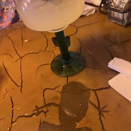 Margarita. Cute frog design on the table too Margarita. Cute frog design on the table too