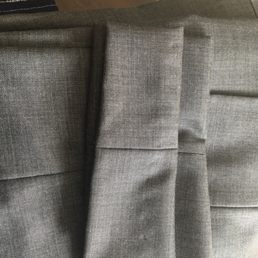 Slanted hem on pants Slanted hem on pants