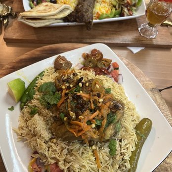 Alzohour Market - Mendi and Shish Kafta plates - Middle Eastern Near Me - Phoenix, Arizona