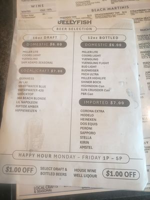 Menu photo 8 The Jellyfish Pensacola, FL