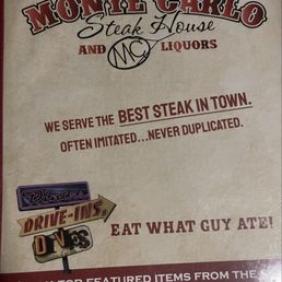 Front cover of the menu Front cover of the menu