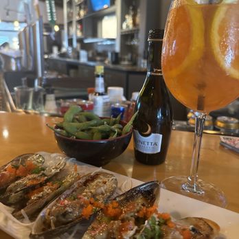 Sushi Brokers Arcadia - Baked muscles with Aprerol spritz - Sushi Bars Near Me - Phoenix, Arizona