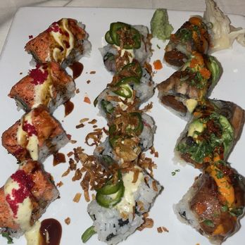The Hamilton - Yellowtail Jalapeno Sushi Roll, Fire Cracker Sushi Roll and Fire Dragon Sushi Roll - Seafood Near Me - Washington, DC, District of Columbia The Hamilton - Yellowtail Jalapeno Sushi Roll, Fire Cracker Sushi Roll and Fire Dragon Sushi Roll - Seafood Near Me - Washington, DC, District of Columbia