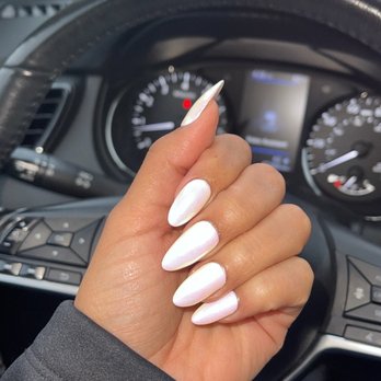 Hot Nails - White with unicorn - Nail Salons Near Me - Elk Grove Village, Illinois Hot Nails - White with unicorn - Nail Salons Near Me - Elk Grove Village, Illinois