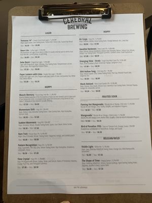Menu photo 3 Cerebral Brewing Aurora, CO Menu photo 3 Cerebral Brewing Aurora, CO