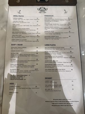 Menu photo 1 Navy Proof Food & Spirits Long Beach, CA Menu photo 1 Navy Proof Food & Spirits Long Beach, CA
