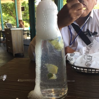 On The Hook - Cool feature at the end of the meal they bring this bubbling water to rid you hands of the fish smell. - Cajun/Creole Near Me - Brea, California On The Hook - Cool feature at the end of the meal they bring this bubbling water to rid you hands of the fish smell. - Cajun/Creole Near Me - Brea, California