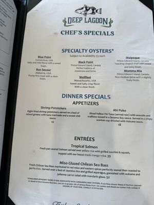 Menu photo 7 Deep Lagoon Seafood and Oyster House Osprey, FL Menu photo 7 Deep Lagoon Seafood and Oyster House Osprey, FL