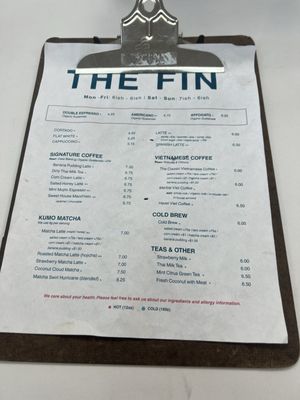 Menu photo 3 The Fin Coffee Murrieta, CA Menu photo 3 The Fin Coffee Murrieta, CA