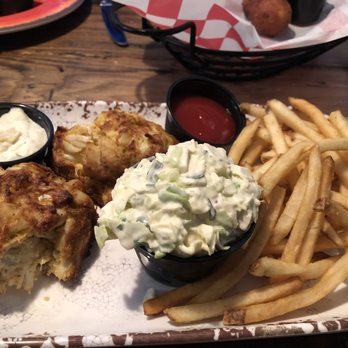 Ragin Reef Frederick - Crab platter.  Yummy cole slaw! - Seafood Near Me - Frederick, Maryland