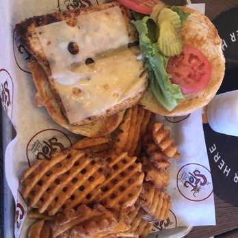 The Spot - Blackened Mahi-Mahi Sandwich - Burgers Near Me - Galveston, Texas The Spot - Blackened Mahi-Mahi Sandwich - Burgers Near Me - Galveston, Texas