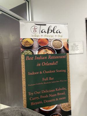 Menu photo 1 Tabla Indian Restaurant Orlando, FL Menu photo 1 Tabla Indian Restaurant Orlando, FL
