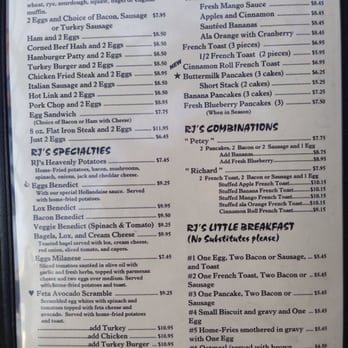 RJ's Cafe - Menu - Breakfast & Brunch Near Me - Dana Point, California RJ's Cafe - Menu - Breakfast & Brunch Near Me - Dana Point, California