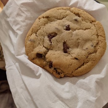 Clingans Junction- cabins + coffee - Chocolate Chip Cookie, $2.50 prior to tax - Coffee & Tea Near Me - Squaw Valley, California Clingans Junction- cabins + coffee - Chocolate Chip Cookie, $2.50 prior to tax - Coffee & Tea Near Me - Squaw Valley, California