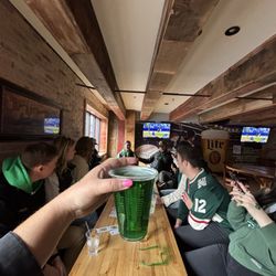 Cowboy Jack's - Green beer on st Patrick's day