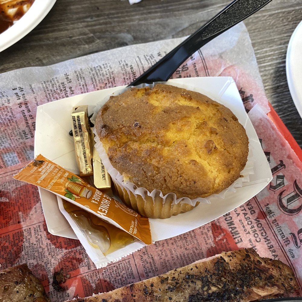 Big John's Texas BBQ - Corn bread muffin - Barbeque Near Me - Page, Arizona Big John's Texas BBQ - Corn bread muffin - Barbeque Near Me - Page, Arizona