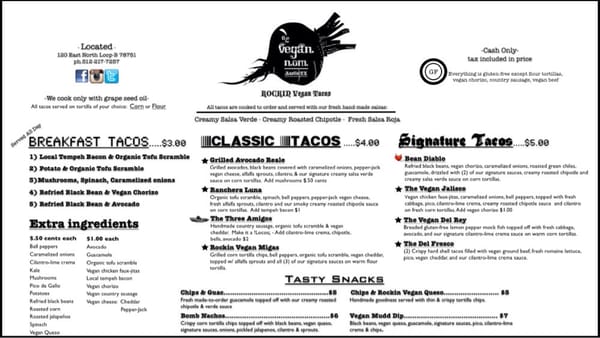 Menu photo 7 The Vegan Nom Austin, TX