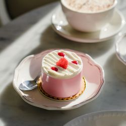 Eleanor & Laurent - Rose cheesecake