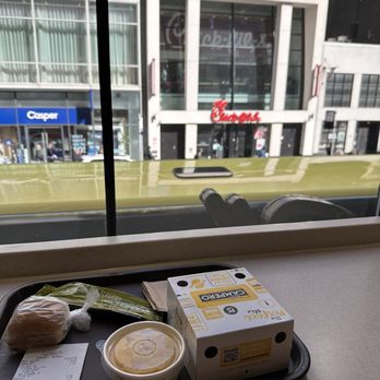 Pollo Campero - (Sitting upstairs, window view) Right across the street from another chicken place - Chicken Shop Near Me - New York, New York Pollo Campero - (Sitting upstairs, window view) Right across the street from another chicken place - Chicken Shop Near Me - New York, New York