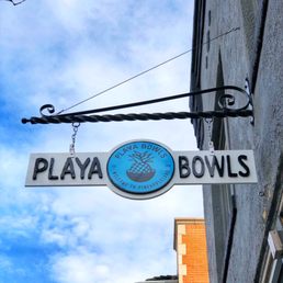 Exterior outside entrance of Playa Bowls - Signage - Littleton, Colorado Exterior outside entrance of Playa Bowls - Signage - Littleton, Colorado