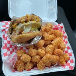 Shell Station - Double Meat combo with Taters.
