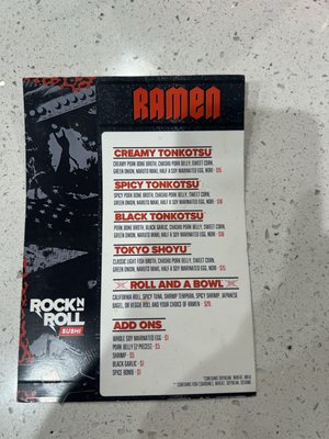 Menu photo 1 Rock N Roll Sushi Pensacola, FL Menu photo 1 Rock N Roll Sushi Pensacola, FL